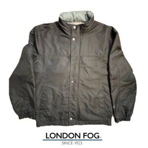 Men's London Fog Zip Up Hooded Jacket Size Medium